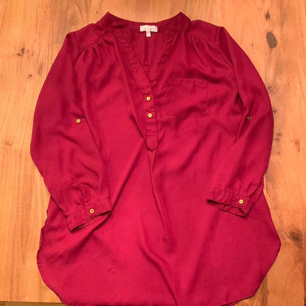 Stella Tweed Shirt - Red
